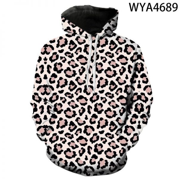 2020 New Leopard Print Hoodies Men Women Children Funny Animal Fur Sweatshirts 3D Printed Casual Boy 1 - Leopard Print Store
