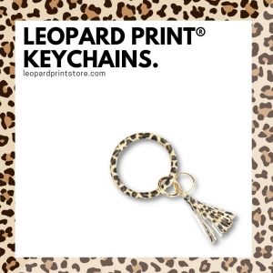 Leopard Print Keychains