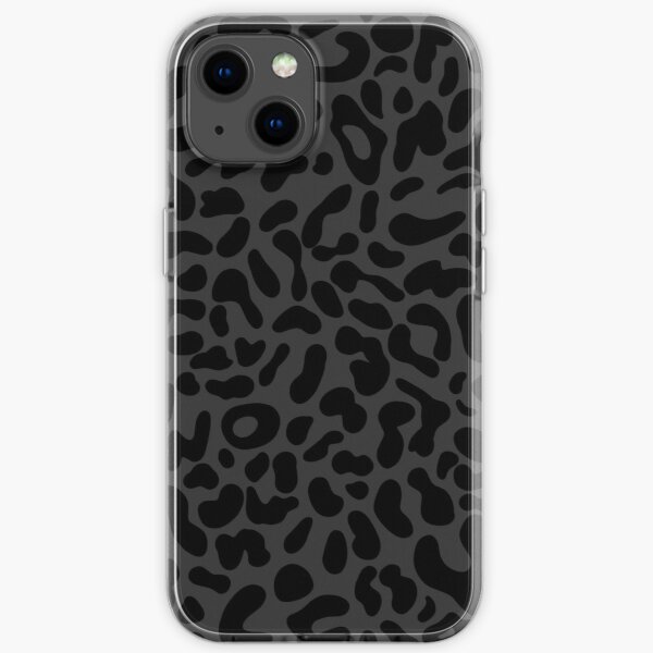 Leopard print - black anf gray iPhone Soft Case RB1602 product Offical Leopard Print Merch