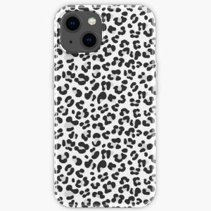 Snow leopard pattern iPhone Soft Case RB1602 product Offical Leopard Print Merch
