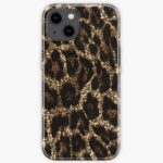 glitter leopard print pattern iPhone Soft Case RB1602 product Offical Leopard Print Merch