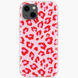 Leopard Print - Red And Pink Original iPhone Soft Case RB1602 product Offical Leopard Print Merch