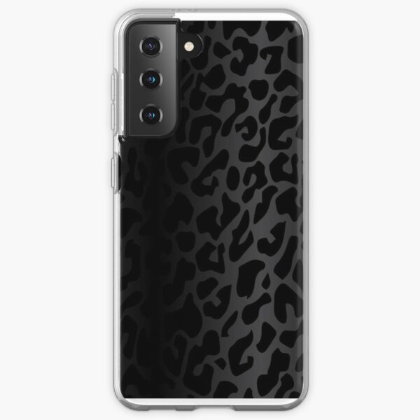 Midnight Black Cheetah Leopard Print Ombre Fade Collection Samsung Galaxy Soft Case RB1602 product Offical Leopard Print Merch