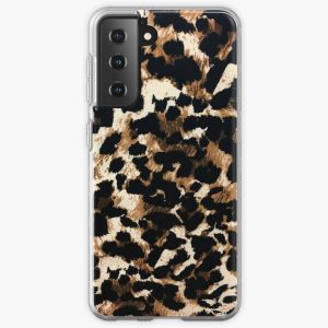 girly feminine African tribal brown leopard print Samsung Galaxy Soft Case RB1602 product Offical Leopard Print Merch
