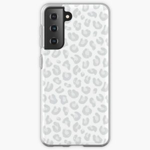 Leopard Print - Silver Gray and White  Samsung Galaxy Soft Case RB1602 product Offical Leopard Print Merch