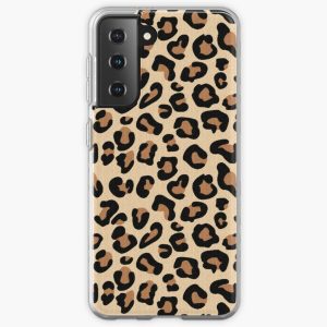 Leopard Print, Black, Brown, Rust and Tan Samsung Galaxy Soft Case RB1602 product Offical Leopard Print Merch