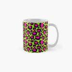 Seamless Neon Green Leopard Pattern With Pink And Green Classic Mug RB1602 product Offical Leopard Print Merch