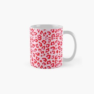 Pink and Red Leopard Print Classic Mug RB1602 product Offical Leopard Print Merch