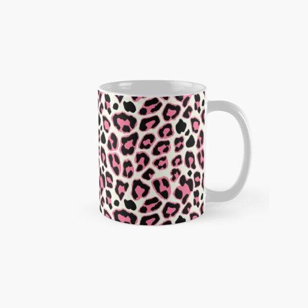 Pink & Black Leopard Print Pattern Classic Mug RB1602 product Offical Leopard Print Merch