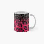Pink Black Leopard Print Faux Glitter Classic Mug RB1602 product Offical Leopard Print Merch
