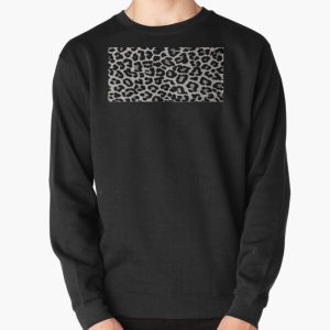 Leopard Print Skin - Black and White - Design 2 Pullover Sweatshirt RB1602 product Offical Leopard Print Merch