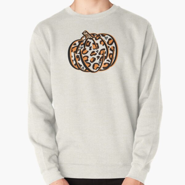 Leopard print pumpkin with hearts fall Pullover Sweatshirt RB1602 product Offical Leopard Print Merch