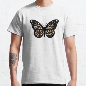 Leopard Spots Cute Butterfly Animal Print Classic T-Shirt RB1602 product Offical Leopard Print Merch