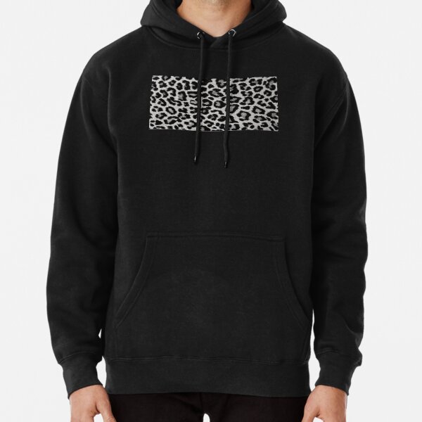 Leopard Print Skin - Black and White - Design 2 Pullover Hoodie RB1602 product Offical Leopard Print Merch