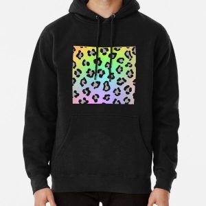 Rainbow Leopard Print Pullover Hoodie RB1602 product Offical Leopard Print Merch
