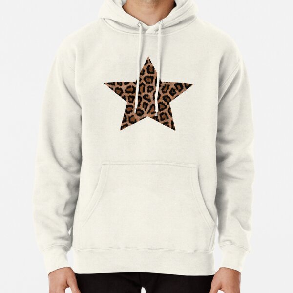 Leopard Print Pattern Star Shape Pullover Hoodie RB1602 product Offical Leopard Print Merch