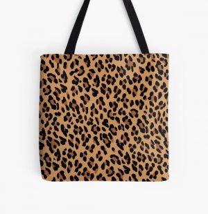 Tan Leopard Print  All Over Print Tote Bag RB1602 product Offical Leopard Print Merch