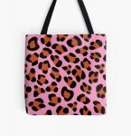 Leopard Pattern Animal Print Fuchsia  All Over Print Tote Bag RB1602 product Offical Leopard Print Merch