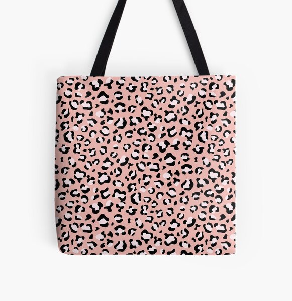 Leopard Print, Leopard Spots, Pink Leopard All Over Print Tote Bag RB1602 product Offical Leopard Print Merch