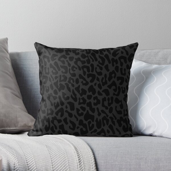 black leopard print Throw Pillow RB1602 product Offical Leopard Print Merch