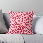 Leopard Print - Red And Pink Original Throw Pillow RB1602 product Offical Leopard Print Merch