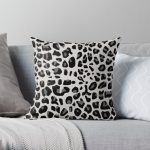 Snow Leopard Print Throw Pillow RB1602 product Offical Leopard Print Merch
