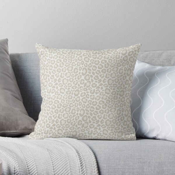 Leopard Pattern in Cream and Beige Palette Throw Pillow RB1602 product Offical Leopard Print Merch
