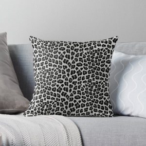 Snow Leopard print Throw Pillow RB1602 product Offical Leopard Print Merch