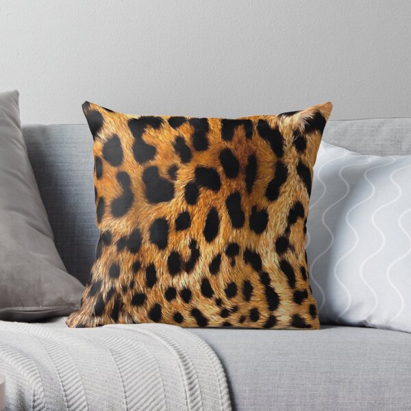 Leopard Spots Acrylic Painting  Throw Pillow RB1602 product Offical Leopard Print Merch