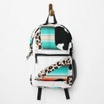 Funny Serape cow print Cactus Leopard print Turquoise T-Shirt Backpack RB1602 product Offical Leopard Print Merch