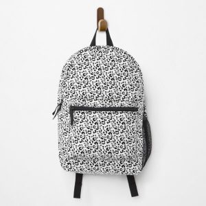 Black and White Leopard Print Backpack RB1602 product Offical Leopard Print Merch