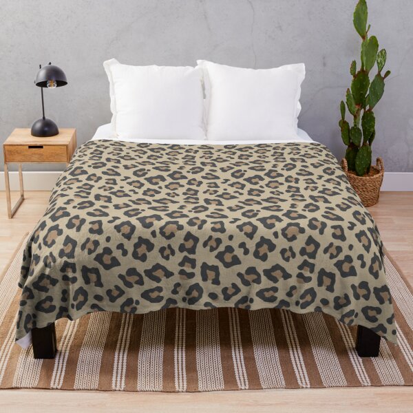 Neutral Leopard Print Throw Blanket RB1602 product Offical Leopard Print Merch