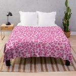 Pink Leopard Print  Throw Blanket RB1602 product Offical Leopard Print Merch