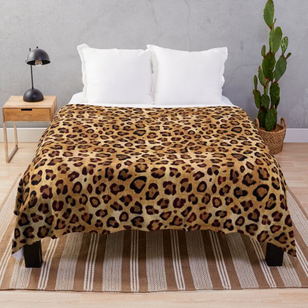 Rustic Texture Leopard Print  Throw Blanket RB1602 product Offical Leopard Print Merch