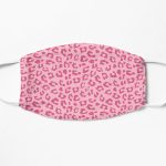 pink animal leopard print  Flat Mask RB1602 product Offical Leopard Print Merch