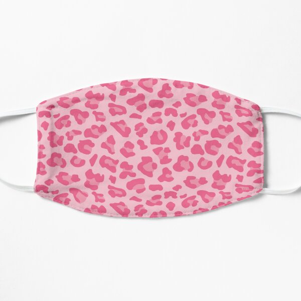 Pink leopard print face mask Flat Mask RB1602 product Offical Leopard Print Merch