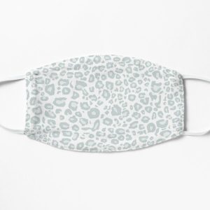 Snow Leopard Pattern Flat Mask RB1602 product Offical Leopard Print Merch