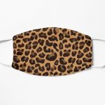 Brown Leopard print Flat Mask RB1602 product Offical Leopard Print Merch